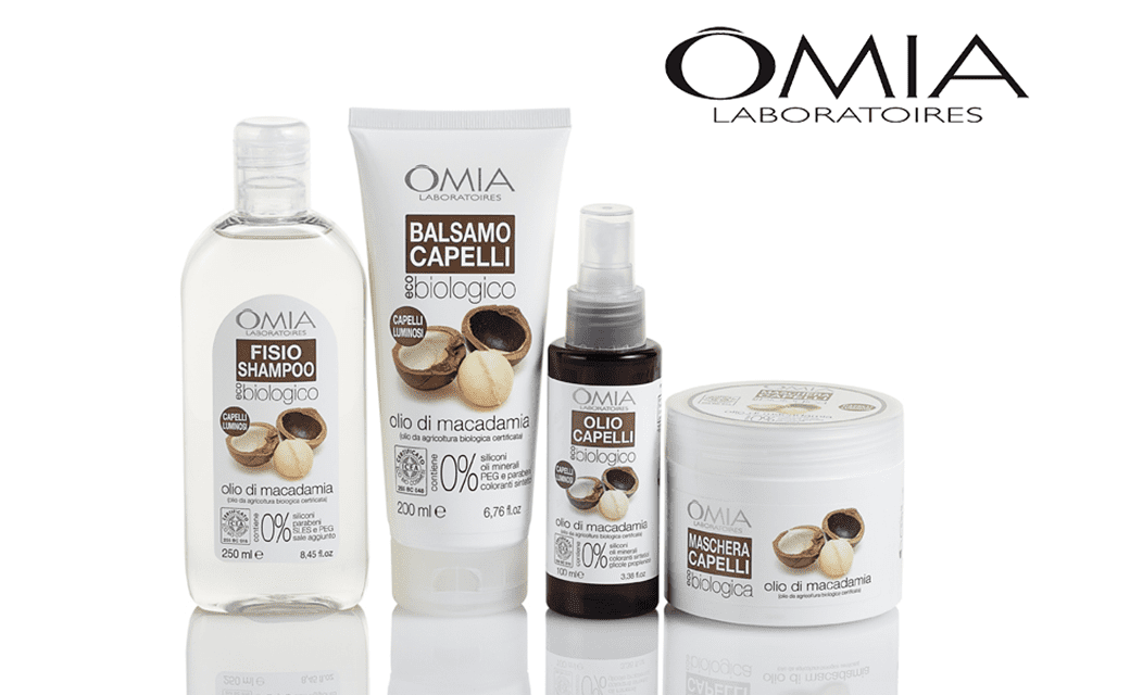 Capelli luminosi e sani con la linea all’olio di Macadamia di Omia!